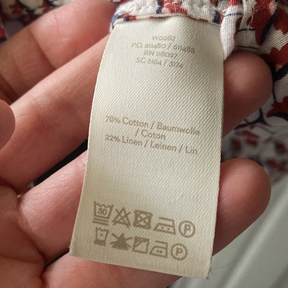 Boden Esme Conker Crocus Floral Blouse Size 8 - Picture 11 of 12